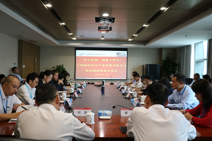 居正公司召開專題會(huì)議傳達(dá)落實(shí)集團(tuán)董事長(zhǎng)調(diào)研會(huì)議精神-云南能投居正產(chǎn)業(yè)投資有限公司